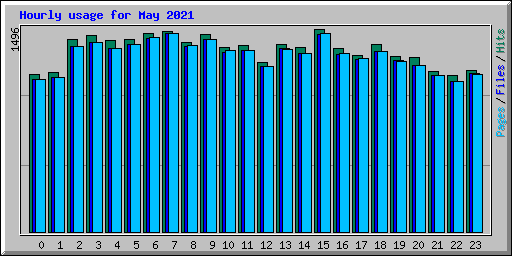 Hourly usage for May 2021