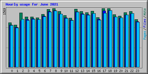 Hourly usage for June 2021