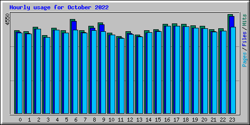 Hourly usage for October 2022