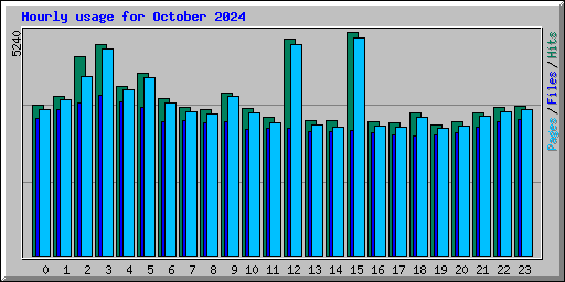 Hourly usage for October 2024
